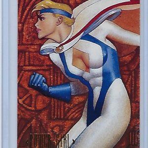 DC Comics 1994 SkyBox Master Series - Geo-Force, Monarch, Power Girl